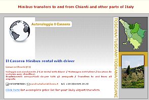 Minibus and minivan rentals in Tuscany airport transfers