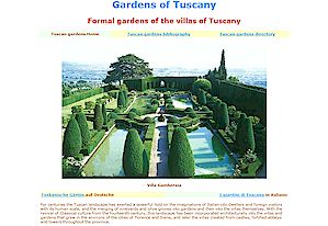 Villa gardens of Tuscany