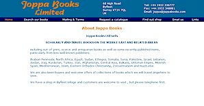 Joppa Books - new, out of print and rare books about the near and middle east