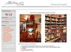 Modern Italian ceramics and art gallery