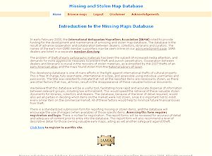 Missing and stolen map reports