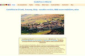 Castellina in Chianti Tuscany vacation apartment rentals, holiday accommodation